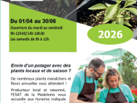 Serres ouvertes du 01/04 au 30/06/2026